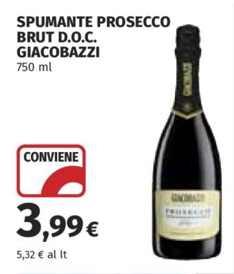 SPUMANTE PROSECCO BRUT D.O.C. GIACOBAZZI