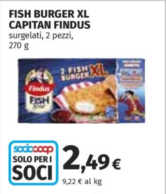 FISH BURGER XL CAPITAN FINDUS