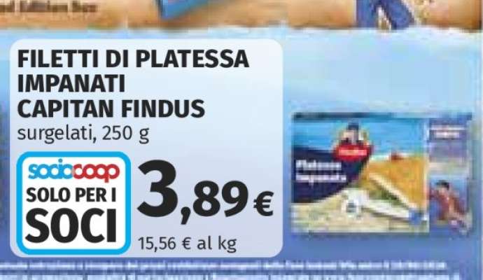FILETTI DI PLATESSA IMPANATI CAPITAN FINDUS