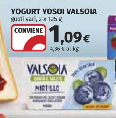 Yogurt Yosoi Valsoia