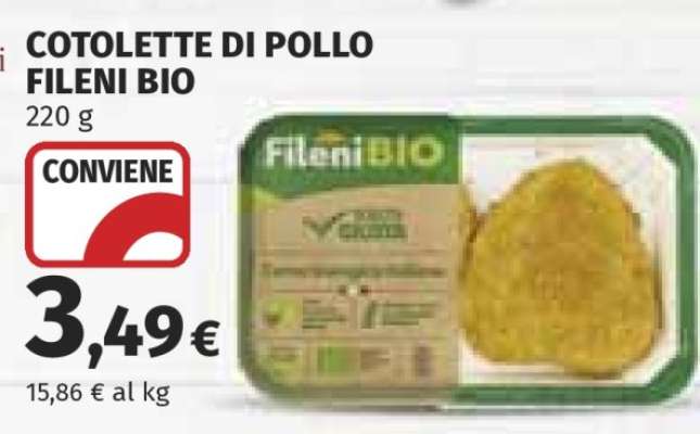 COTOLETTE DI POLLO FILENI BIO