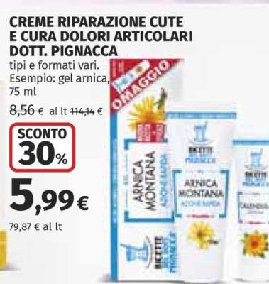 CREME RIPARAZIONE CUTE E CURA DOLORI ARTICOLARI DOTT. PIGNACCA