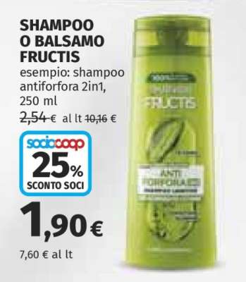 Shampoo o Balsamo Fructis
