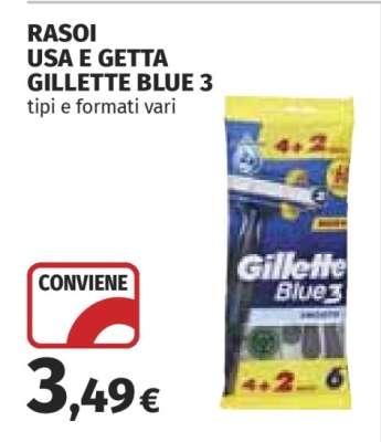 Rasoi Usa e Getta Gillette Blue 3