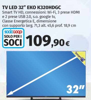 TV LED 32” EKO K320HDGC