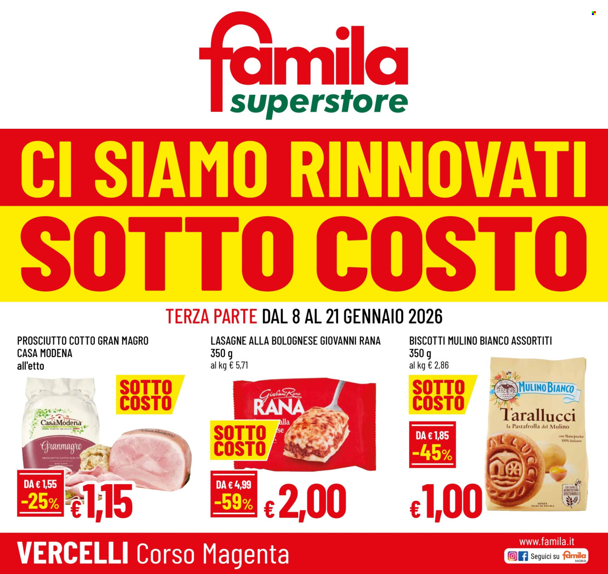Volantino Famila - 8/1/2026 - 21/1/2026. Pagina 1