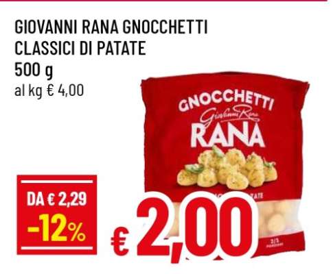 GIOVANNI RANA GNOCCHETTI CLASSICI DI PATATE