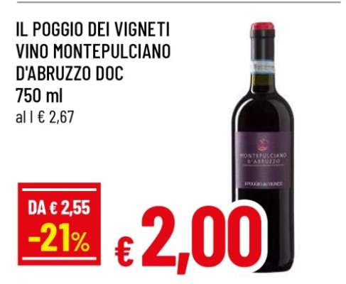 IL POGGIO DEI VIGNETI VINO MONTEPULCIANO D'ABRUZZO DOC