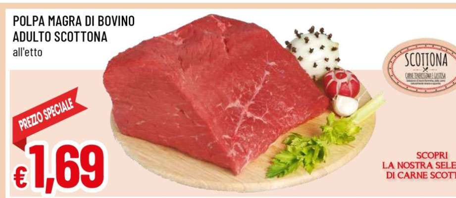 POLPA MAGRA DI BOVINO ADULTO SCOTTONA