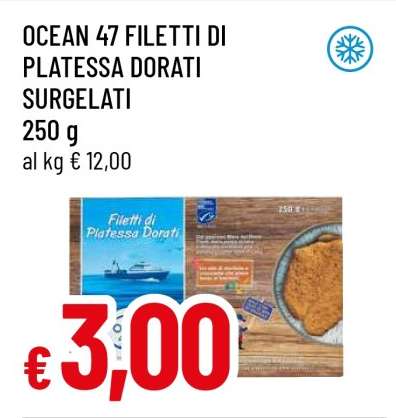 OCEAN 47 FILETTI DI PLATESSA DORATI SURGELATI