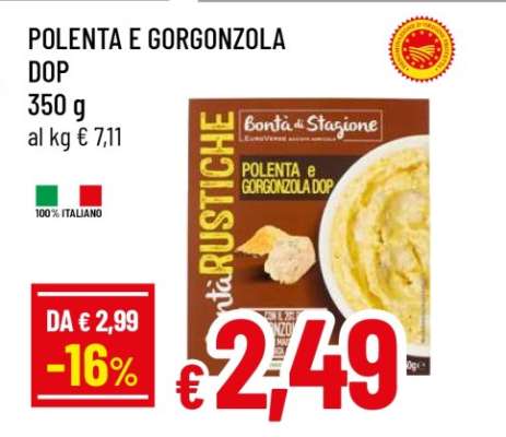 POLENTA E GORGONZOLA DOP