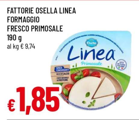 Fattorie Osella Linea Formaggio Fresco Primosale
