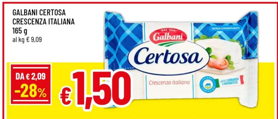 GALBANI CERTOSA CRESCENZA ITALIANA