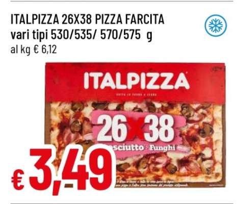 ITALPIZZA 26X38 PIZZA FARCITA