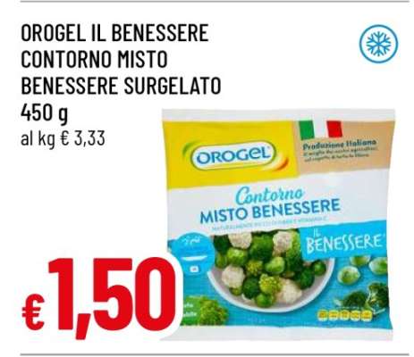 OROGEL IL BENESSERE CONTORNO MISTO BENESSERE SURGELATO