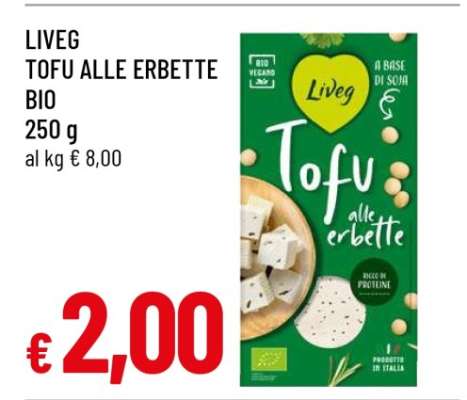 LIVEG TOFU ALLE ERBETTE BIO