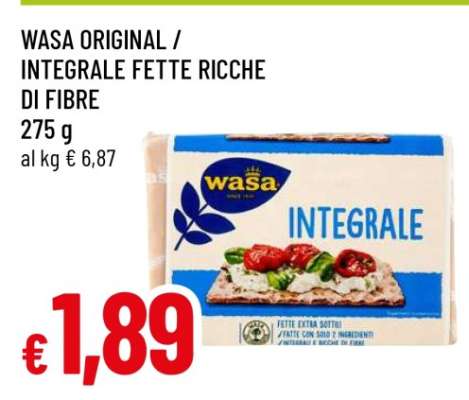 WASA ORIGINAL / INTEGRALE FETTE RICCHE DI FIBRE
