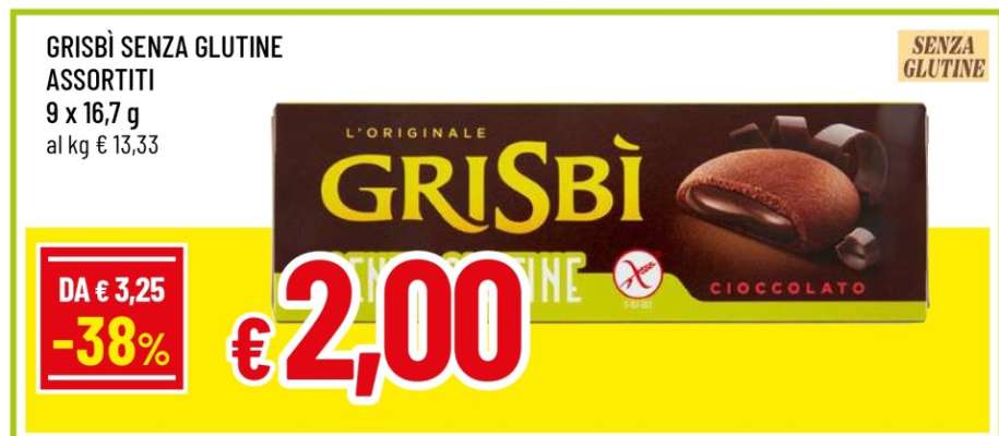 GRISBÌ SENZA GLUTINE ASSORTITI