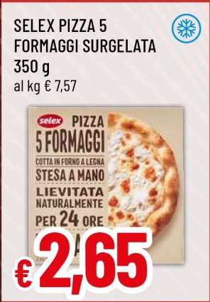 SELEX PIZZA 5 FORMAGGI SURGELATA