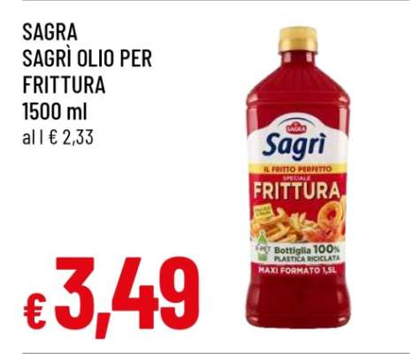 SAGRA SAGRÌ OLIO PER FRITTURA