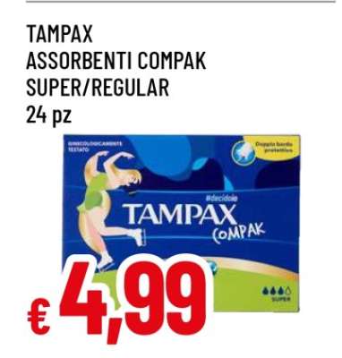 Tampax Assorbenti Compak Super/Regular