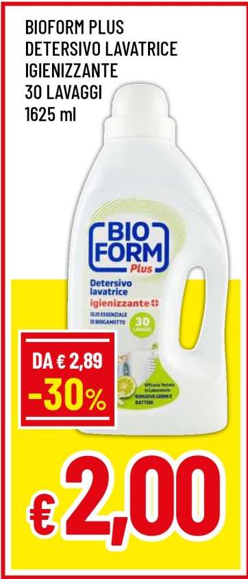 BIOFORM PLUS DETERSIVO LAVATRICE IGIENIZZANTE