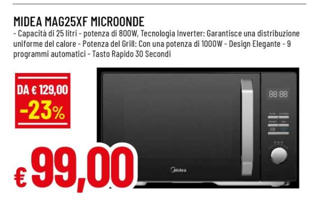 MIDEA MAG25XF MICROONDE