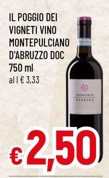 IL POGGIO DEI VIGNETI VINO MONTEPULCIANO D'ABRUZZO DOC