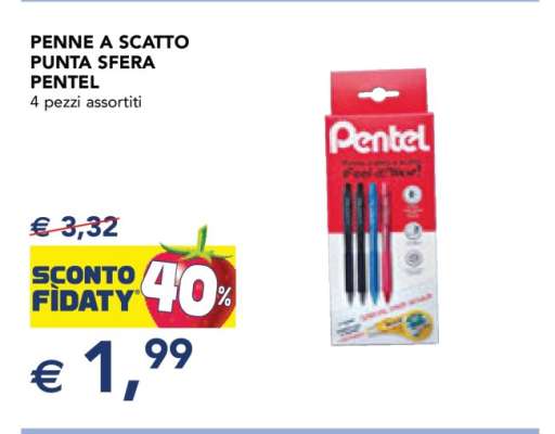 PENNE A SCATTO PUNTA SFERA PENTEL