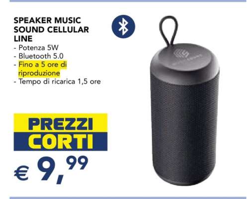 SPEAKER MUSIC SOUND CELLULAR LINE