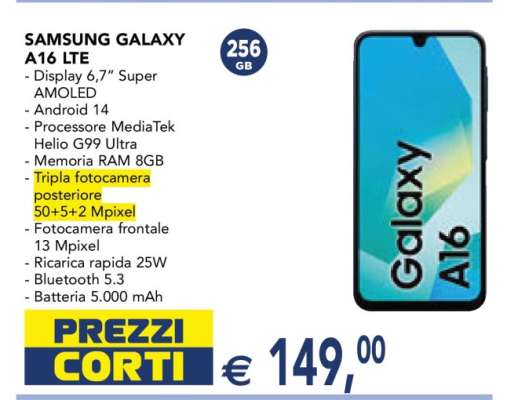 SAMSUNG GALAXY A16 LTE