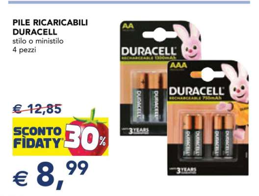Pile Ricaricabili Duracell