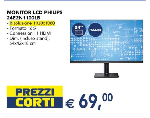 MONITOR LCD PHILIPS 24E2N1100LB