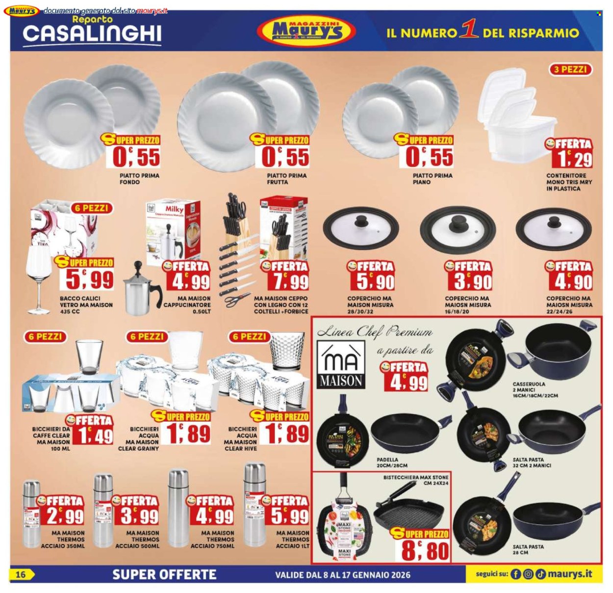 Volantino Maury's - 8/1/2026 - 17/1/2026. Pagina 16