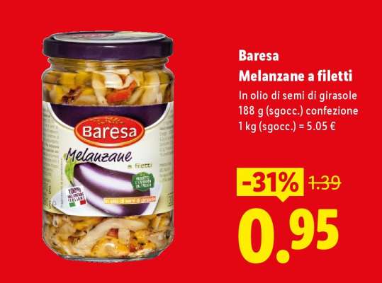 Baresa Melanzane a filetti