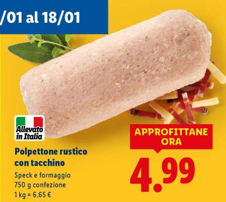 Polpettone rustico con tacchino