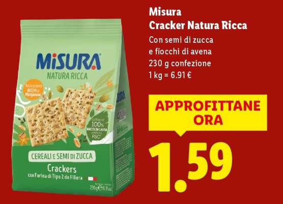 Misura Cracker Natura Ricca