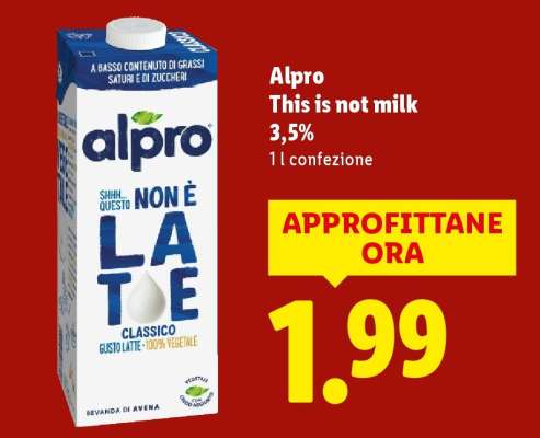 Alpro This is not milk