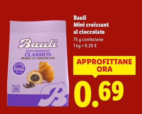 Bauli Mini croissant al cioccolato