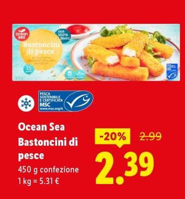 Ocean Sea Bastoncini di pesce