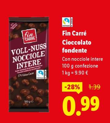 Fin Carré Cioccolato fondente