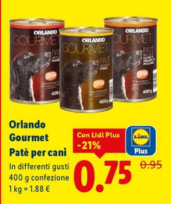 Orlando Gourmet Patè per cani
