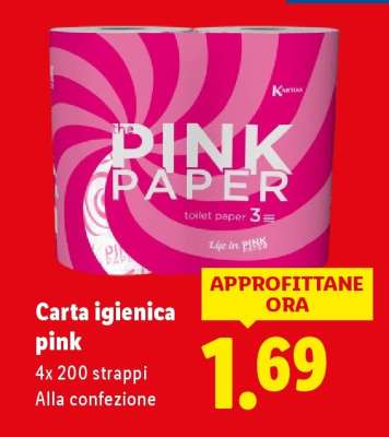 Carta igienica pink