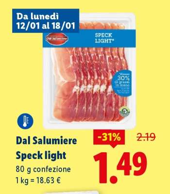 Dal Salumiere Speck light