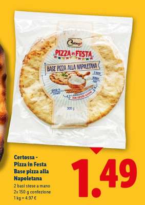 Certossa - Pizza in Festa Base pizza alla Napoletana