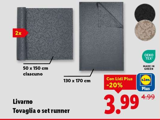 Livarno Tovaglia o set runner