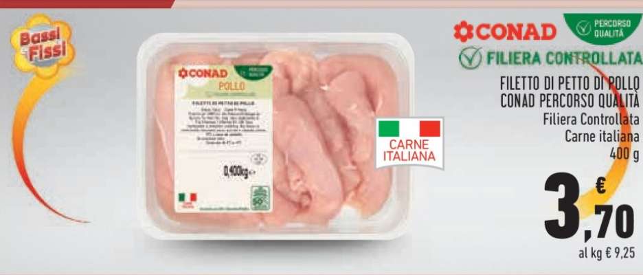 FILETTO DI PETTO DI POLLO CONAD PERCORSO QUALITÀ
