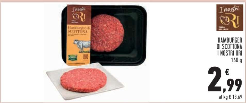 HAMBURGER DI SCOTTONA I NOSTRI ORI