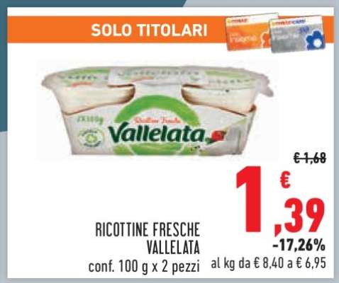 Ricottine Fresche Vallelata
