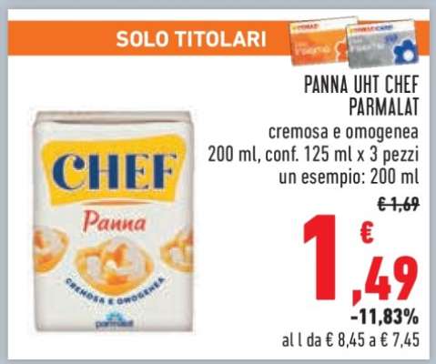 PANNA UHT CHEF PARMALAT